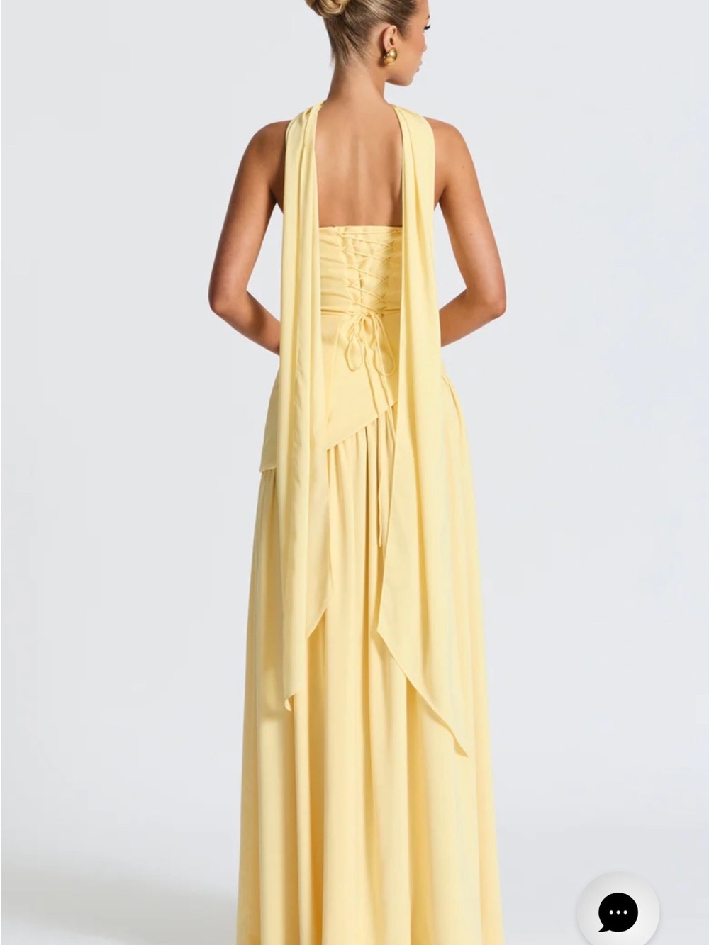 Babyboo Maliyah maxi dress -Lemon - Picture 3 of 6